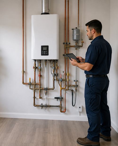 Tankless water heater service