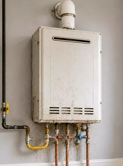 Gas Water Heater Repair before service in Katy TX