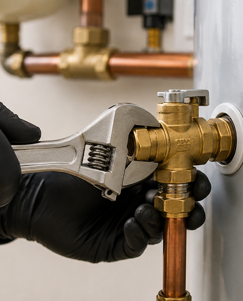 Water heater component repair